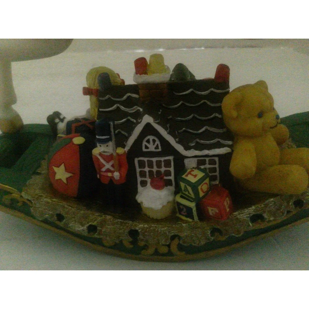 Heritage House Resin Musical Rocking Horse Plays White Christmas